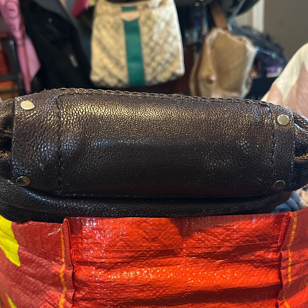 Unique Vintage Unisex Leather Messenger Bag Distressed full Grain - Picture 5 of 8